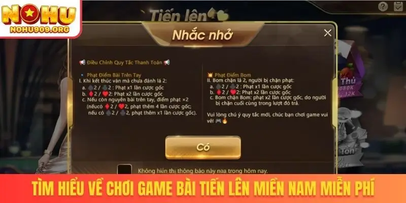 Tìm hiểu về chơi game bài tiến lên miền Nam miễn phí
